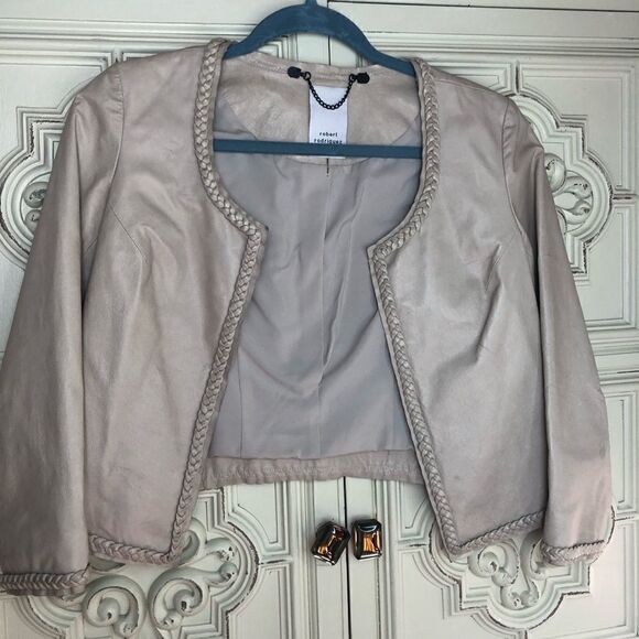 Robert Rodriguez nude leather jacket size XS - Picture 2 of 8